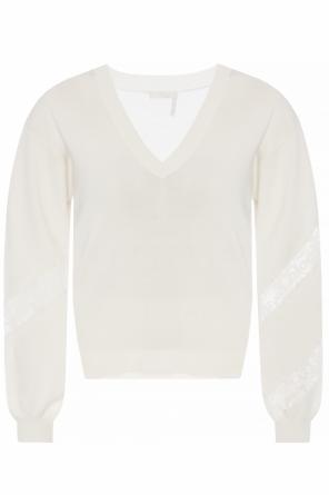 Sweater with decorative inserts, zdjęcie 1 Sweater with decorative inserts od Chloe